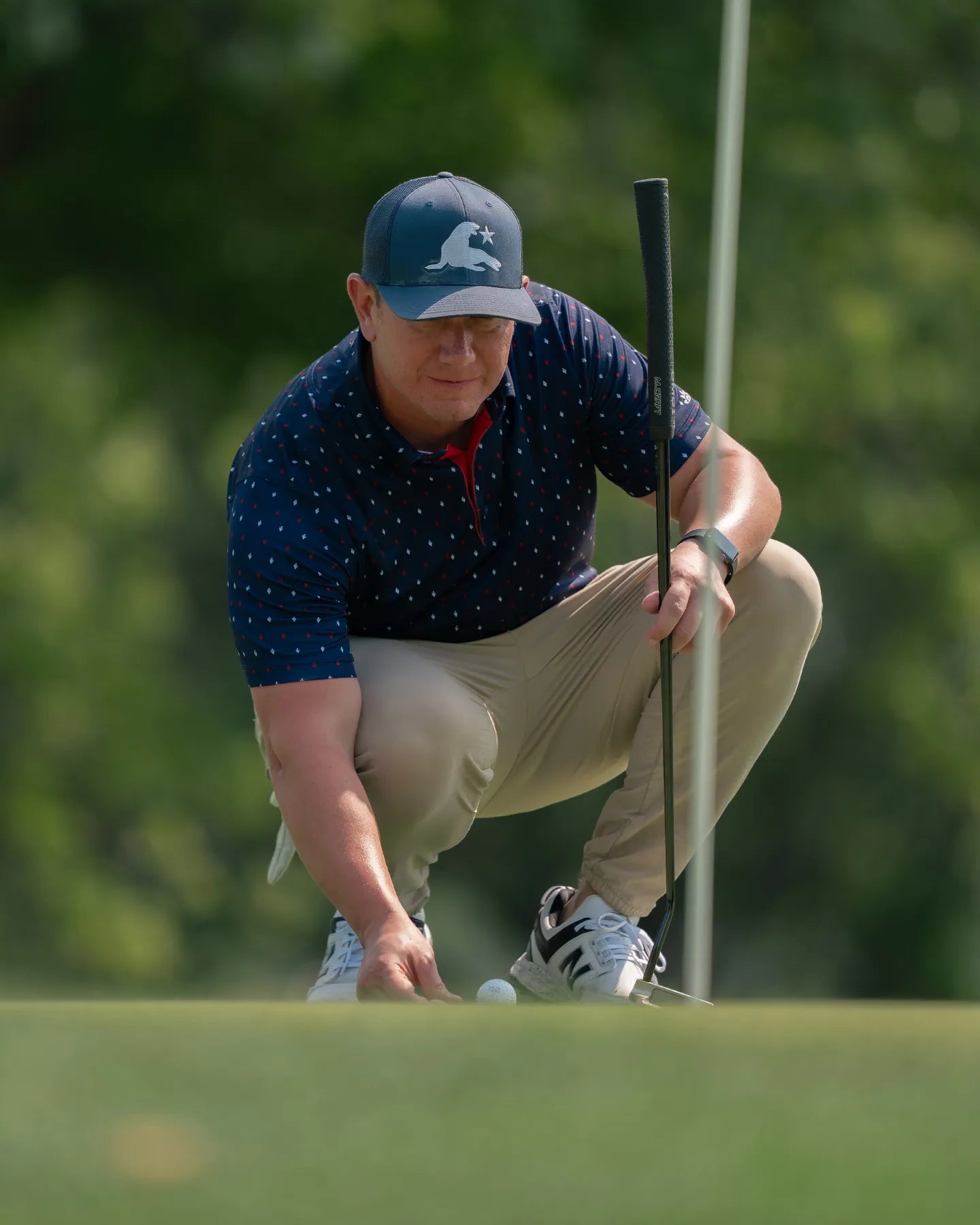 Arizona Cactus Printed Polo Shirt - Sunflowers Golf