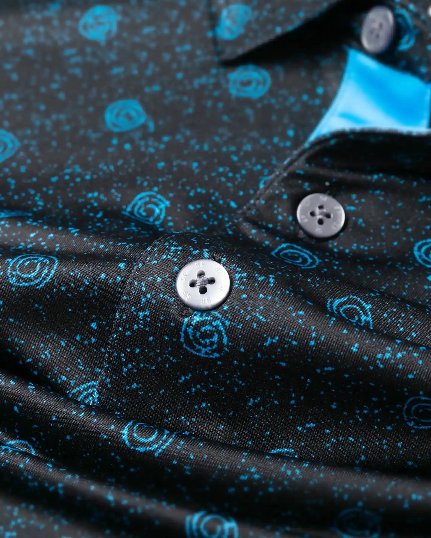 Starry Night Golf Polo- Sunflowers Golf