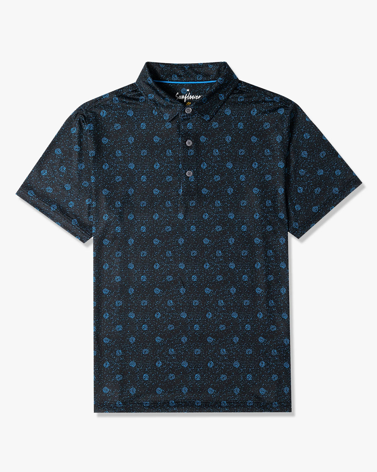 Starry Night Golf Polo- Sunflowers Golf