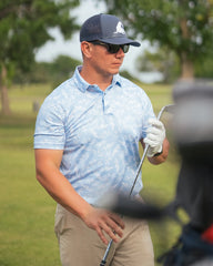 Sunflower Short Sleeve Polo- Sunflowers Golf