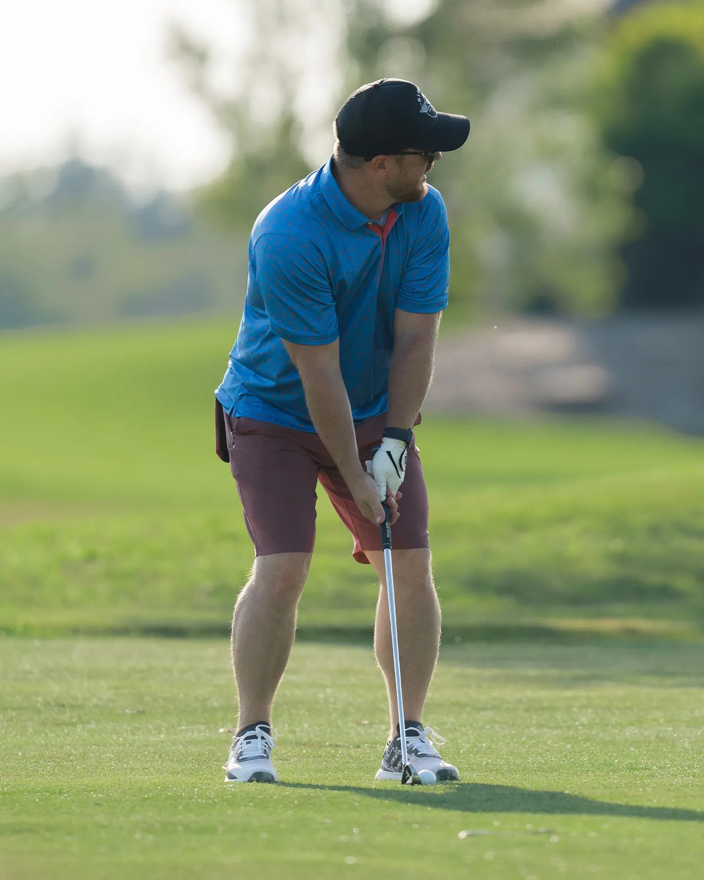 Transfusion Printed Polo- Sunflowers Golf