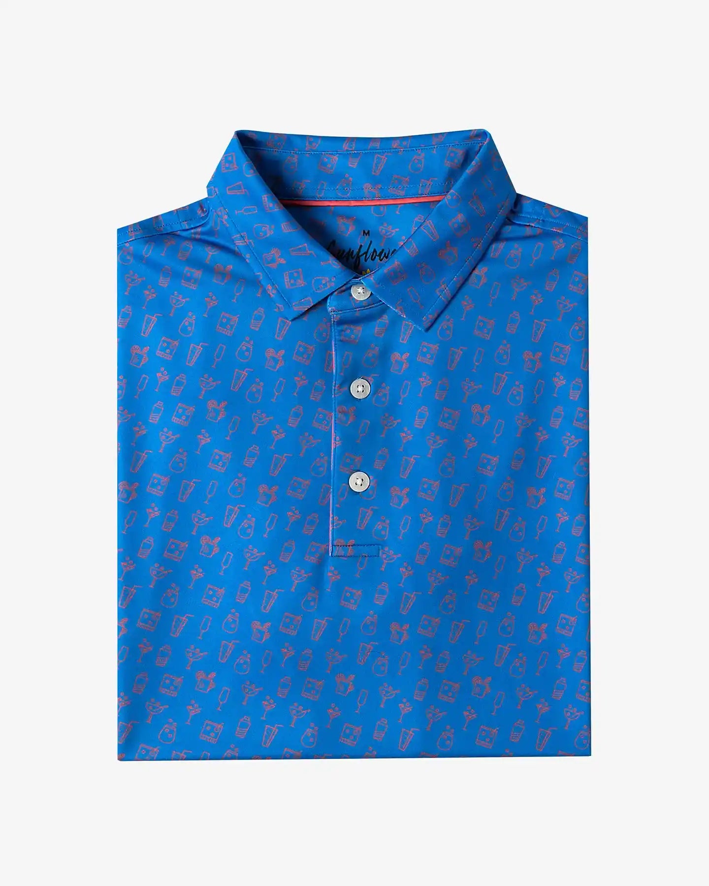 Transfusion Printed Polo- Sunflowers Golf